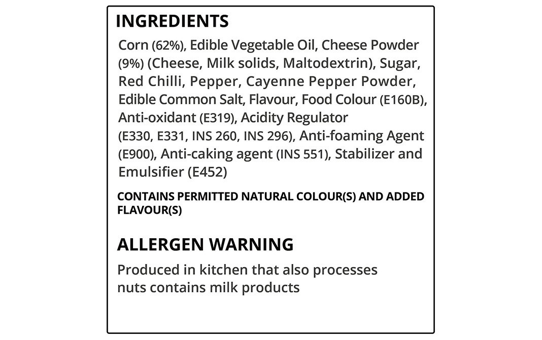 4700BC Popcorn Sriracha Lime Cheese Popcorn    Tin  50 grams